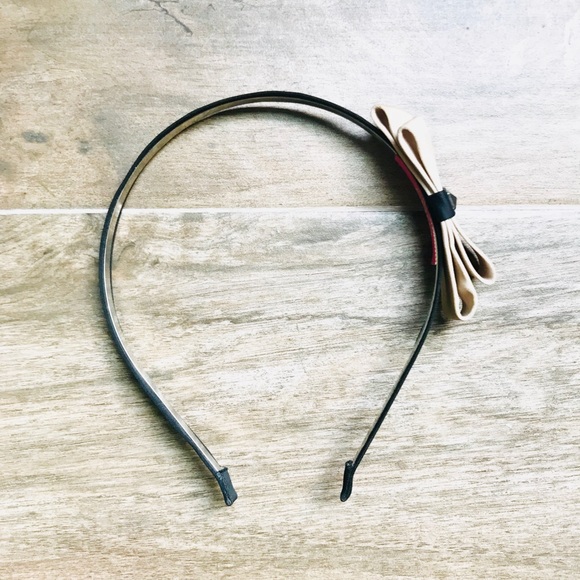 Cara Couture Accessories - Satin bow Headband | Black and Nude